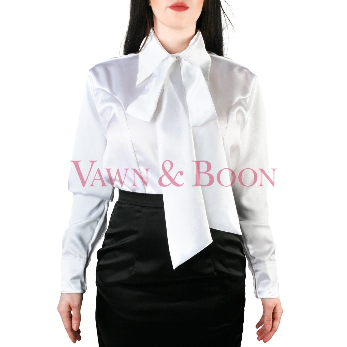Vawn-and-Boon-white-satin-crossdresser-blouse