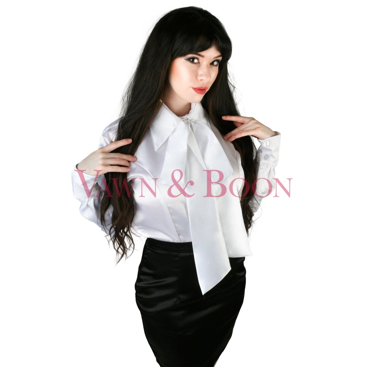 Vawn-and-Boon-white-satin-crossdresser-blouse