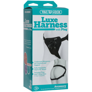 Doc Johnson Vac-U-Lock - Platinum Luxe Harness With Plug