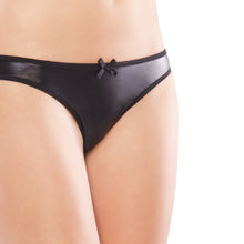 Darque Wet Look Crotchless Knickers