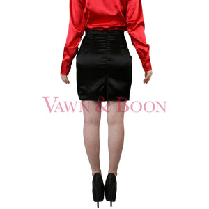 Vawn-and-Boon-short-satin-skirt-crossdresser